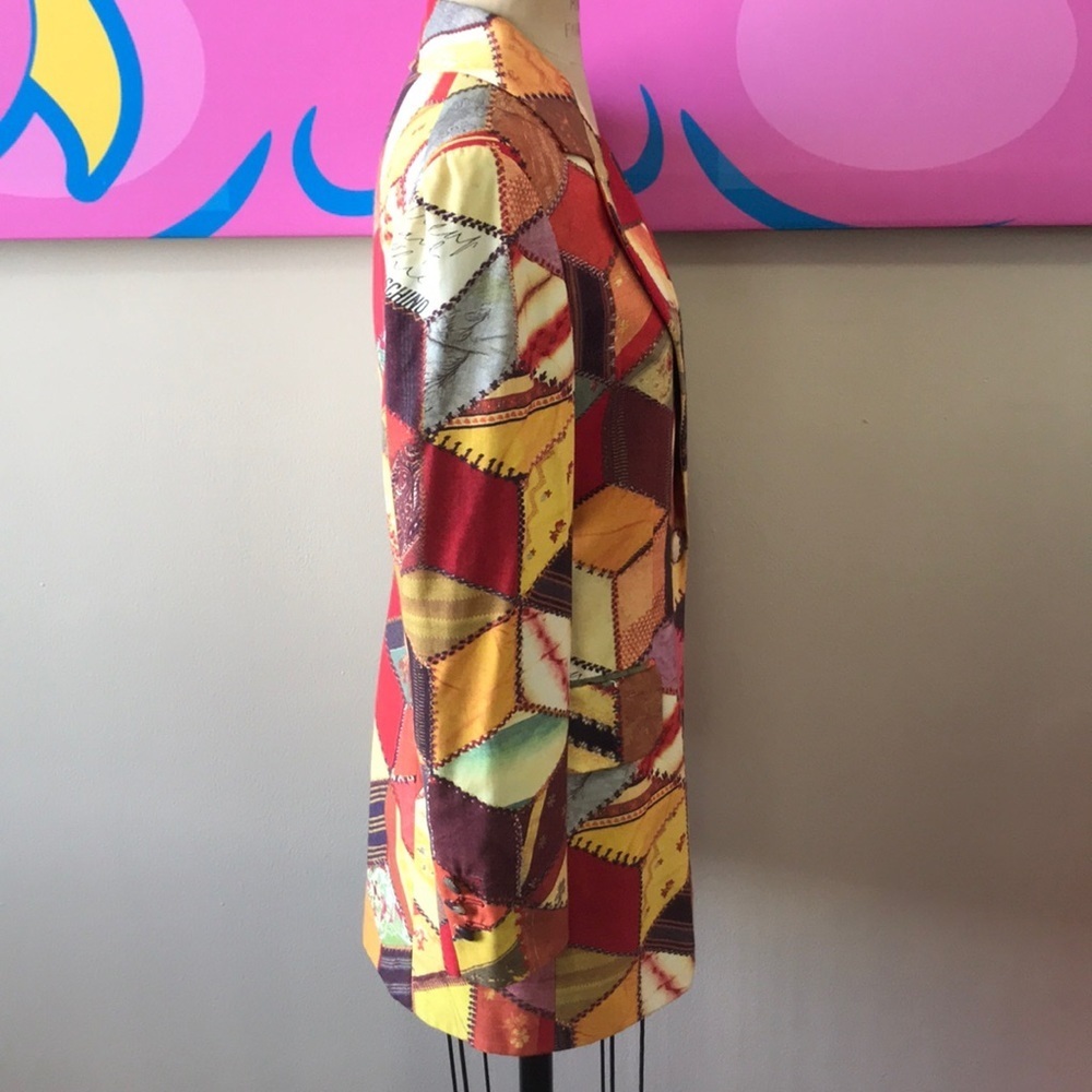 Moschino Cheap Chic Patchwork Blazer - image 4